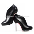 Women's Genuine Leather stilettos high heel platform fashion ankle boots